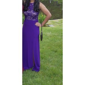 Halter top floor length dress/gown